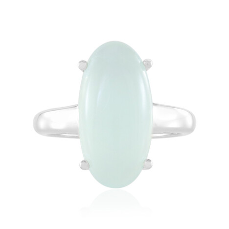 Aqua-Chalzedon-Silberring