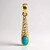 Ciondolo in oro con Turchese Sleeping Beauty (Ornaments by de Melo)