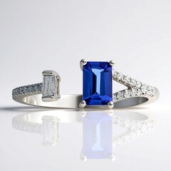 Anello in oro con Tanzanite AAA
