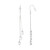 White Topaz Silver Earrings