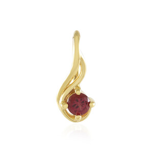 Noble Red Spinel Silver Pendant