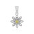 Pendentif en argent et Diamant jaune I3