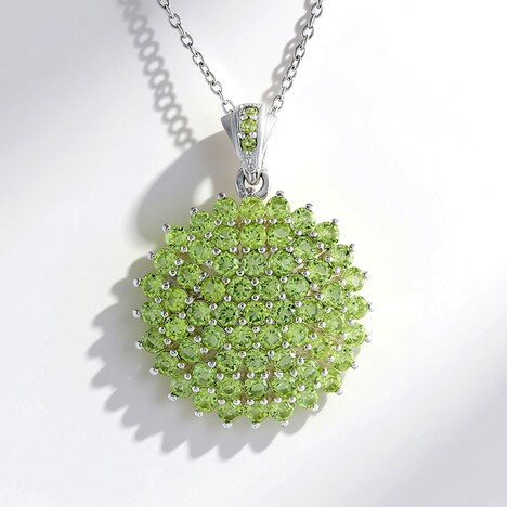 Collana in argento con Peridoto