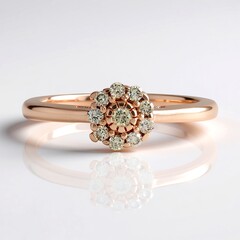 Bague en argent et Diamant chocolat I2