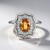 Anello in argento con Zircone Mandarino