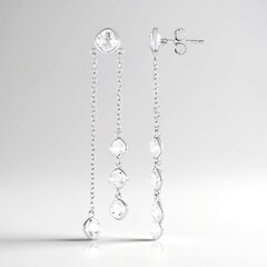 Orecchini in argento con Quarzo Bianco