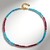Collana in argento con Apatite Blu