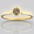 Anello in oro con Diamante Champagne d'Argyle SI1 (CUSTODANA)