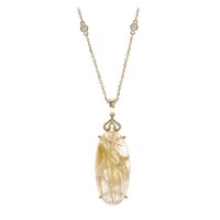 Collier en or et Quartz rutile (Cheveux de Vénus) (CIRARI)
