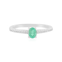 Anello in argento con Smeraldo Russo (Adela Silber)