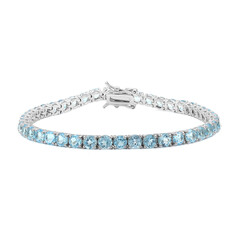 Swiss Blue Topaz Silver Bracelet