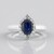 Anello in argento con Zaffiro Stellato Blu
