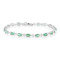 Bracciale in argento con Apatite Verde