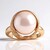 Anello in argento con Perla Ming Porpora