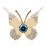 Collier en or et Diamant SI2 bleu (de Melo Gold)