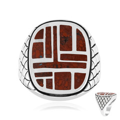 Roter Jaspis-Silberring (Jones Lee)