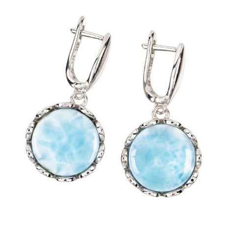 Orecchini in argento con Larimar