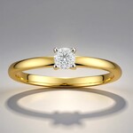 Anello in oro con Diamante SI1 (G) (Annette)