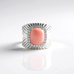 Anello in argento con Opale Rosa (de Melo Essence)