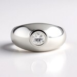 Anello in argento con Zircone