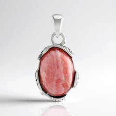 Ciondolo in argento con Rodocrosite