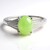 Anello in argento con Crisoprasio Imperiale