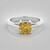 Anello in argento con Zircone Giallo