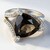 Anello in argento con Quarzo Fumè
