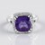 Anello in argento con Ametista del Marocco