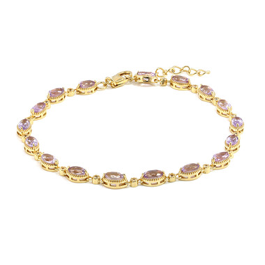 Bolivianischer Amethyst-Silberarmband