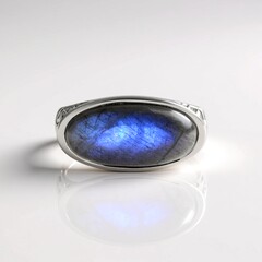 Anello in argento con Labradorite Blu Maniry (Ornaments by de Melo)