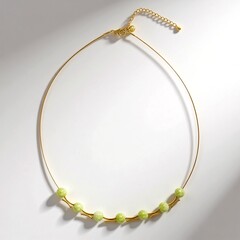 Collana in argento con Opale Pistacchio