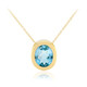 Collier en argent et Topaze bleu ciel (MONOSONO COLLECTION)