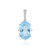 Pendentif en argent et Topaze bleu ciel