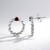 Orecchini in argento con Spinello Rosso