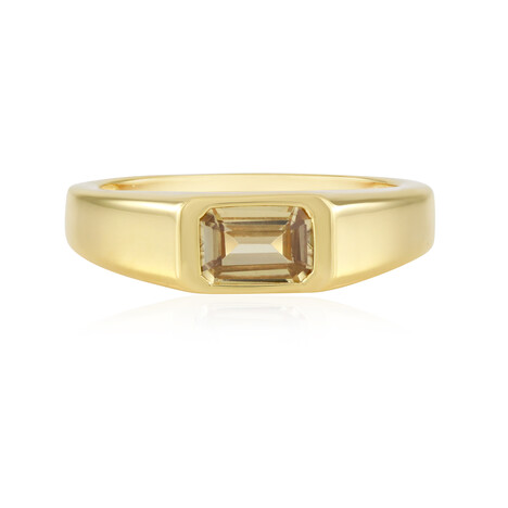 Zilveren ring met een Gele Zirkoon (Adela Silber)
