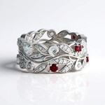 Anello in argento con Spinello Rosso (de Melo Essence)