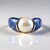 Anello in argento con Perla d'Acqua Dolce Bianca (Adela Silber)