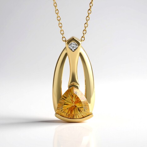 Collana in argento con Citrino