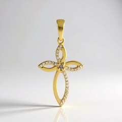 Ciondolo in argento con Diamante Champagne I2