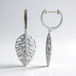Orecchini in argento con Zircone (Ornaments by de Melo)