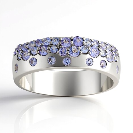 Bague en argent et Tanzanite