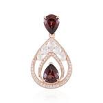 Colgante en plata con Zircón rosado (Adela Silber)