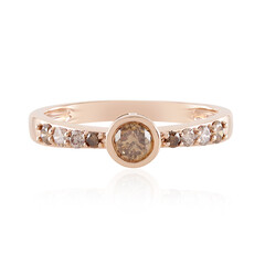 Anello in oro con Diamante Champagne I2 (KM by Juwelo)
