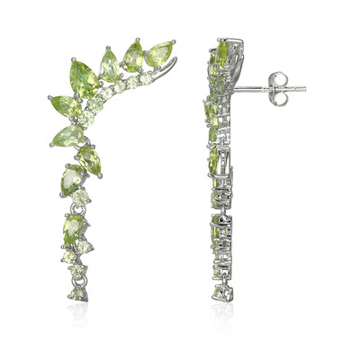 Peridot-Silberohrringe