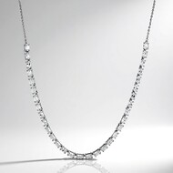 Collar en plata con Topacio blanco