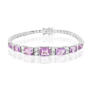Amethyst-Silberarmband