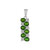 Pendentif en argent et Diopside de Russie