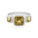 Gelber Zirkon-Silberring