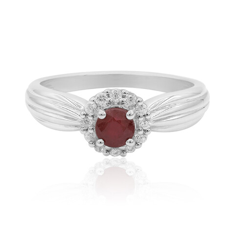 Madagaskar-Rubin-Silberring